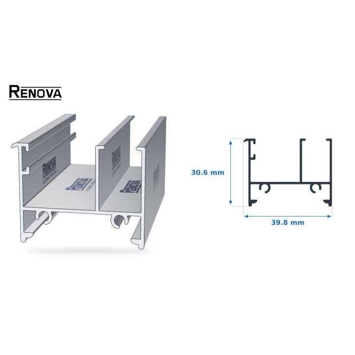 Jamba 1 1/2" para ventana corrediza - Renova Nacional