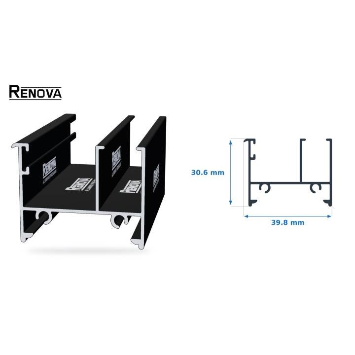 Jamba 1 1/2" para ventana corrediza - Renova Nacional