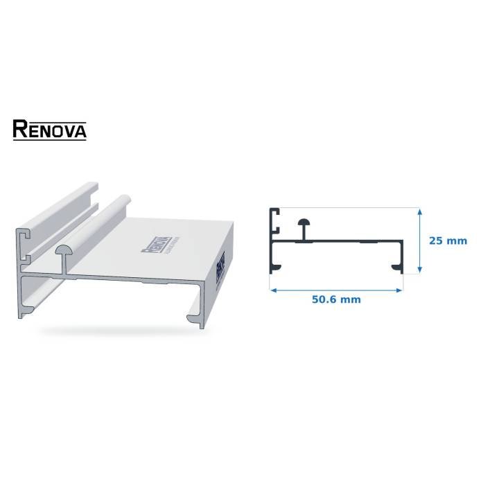 RIEL 2" - Puerta y Ventana Corrediza 2" - Renova Nacional