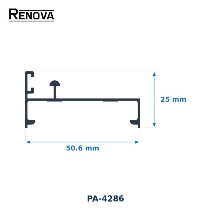 RIEL 2" - Puerta y Ventana Corrediza 2" - Renova Nacional