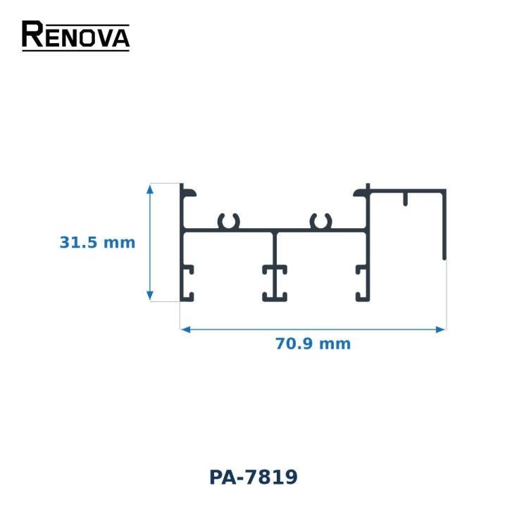 JAMBA MOSQUITERO 2" - Puerta y Ventana Corrediza 2" - Renova Nacional