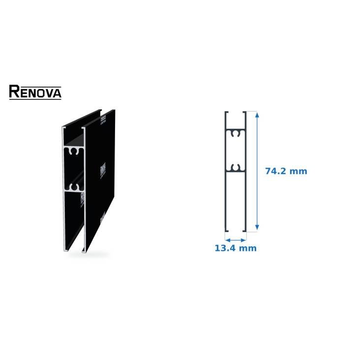 ZOCLO PUERTA 2" - Puerta y Ventana Corrediza 2" - Renova Nacional