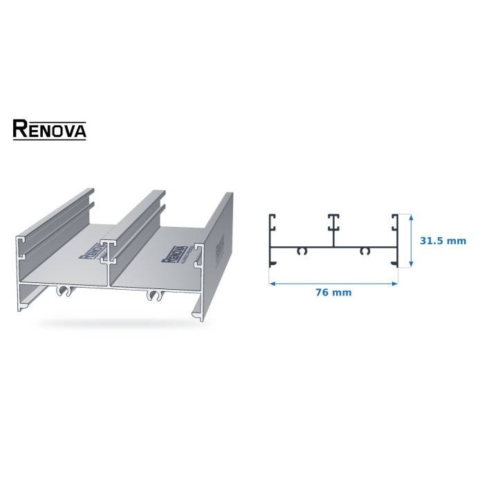 JAMBA CABEZAL 3” - Puerta y Ventana Corrediza 3" - Renova Nacional