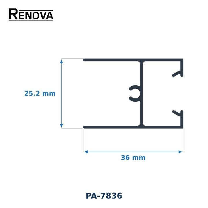 CABEZAL VENTANA 3” - Puerta y Ventana Corrediza 3" - Renova Nacional