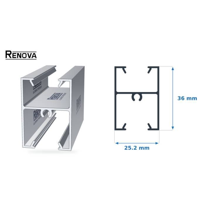 INTERMEDIO 3” - Puerta y Ventana Corrediza 3" - Renova Nacional
