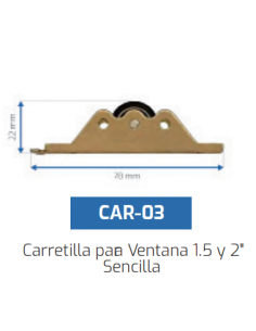 Carretilla para Ventana 1.5...