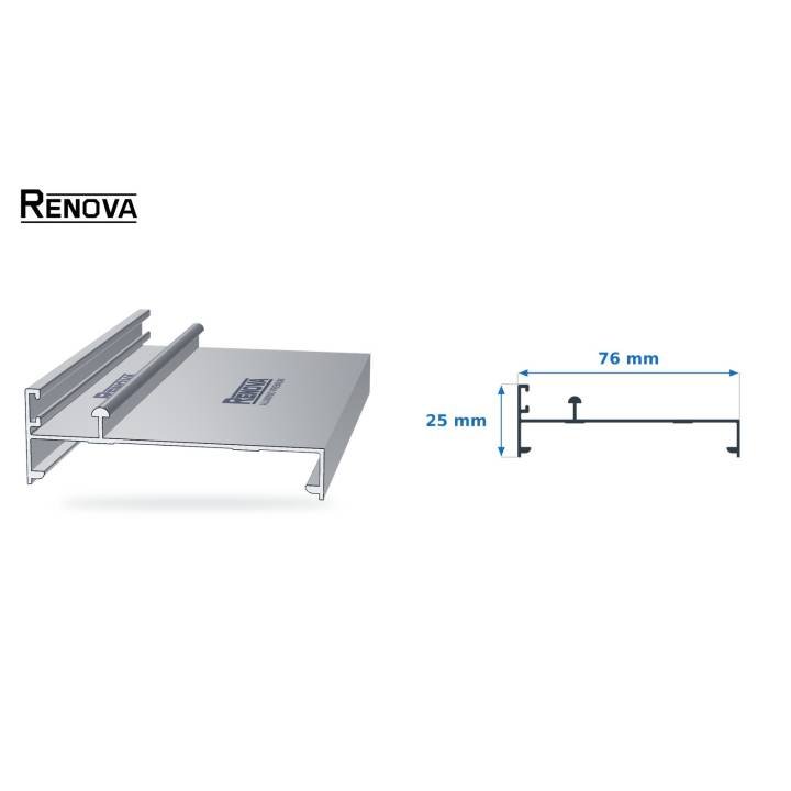 RIEL 3” - Puerta y Ventana Corrediza 3" - Renova Nacional