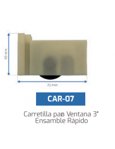 Carretilla para Ventana 3"...