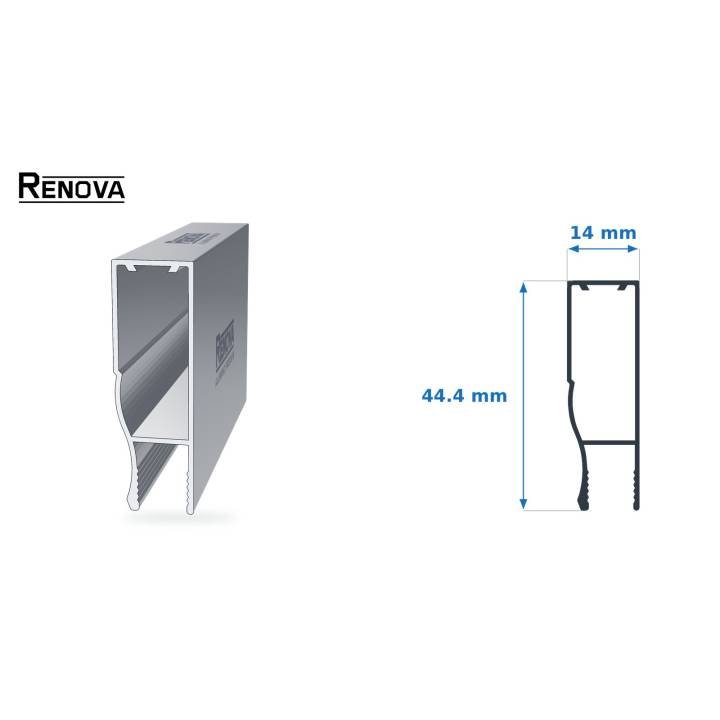 MARCO 1 3/4" - Perfiles para Cancel de Baño - Renova Nacional