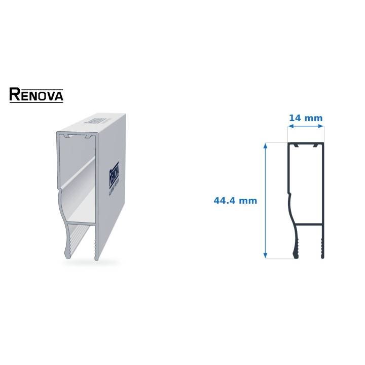MARCO 1 3/4" - Perfiles para Cancel de Baño - Renova Nacional