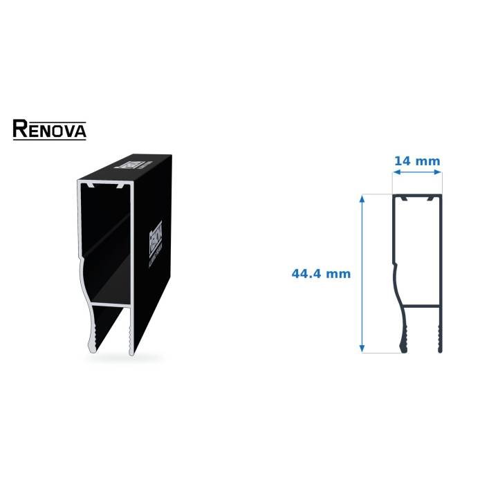 MARCO 1 3/4" - Perfiles para Cancel de Baño - Renova Nacional