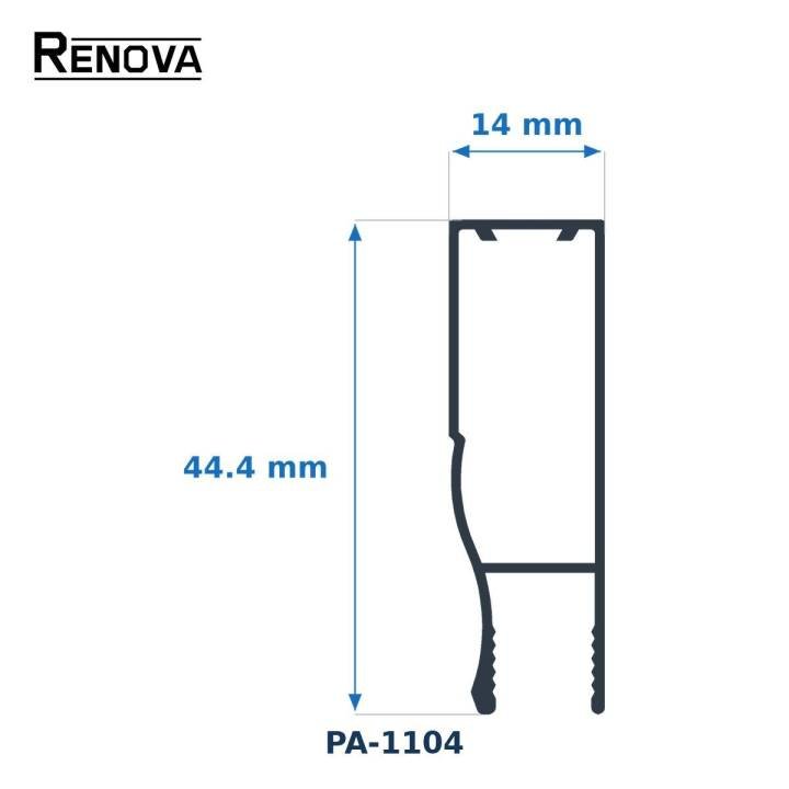 MARCO 1 3/4" - Perfiles para Cancel de Baño - Renova Nacional