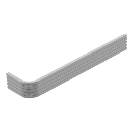 Barra de Bastón Estriada de 120 cm - Herralum