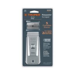 RASPADOR DE ACERO INOXIDABLE CON CUCHILLAS DE 1 1/2", TRUPER