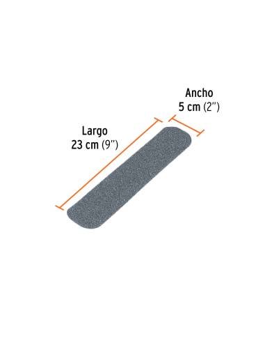 Tarjeta 6 tiras 23cm antiderrapantes...