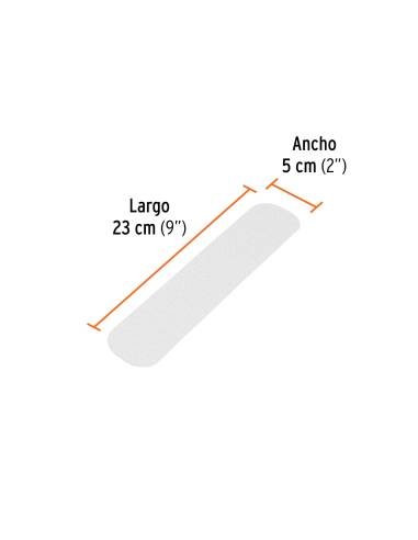 Tarjeta 6 tiras 23cm antiderrapantes...