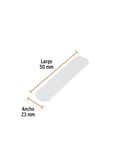 Tarjeta 6 tiras 23cm antiderrapantes...