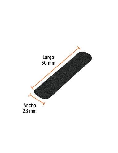 Tarjeta 6 tiras 23cm antiderrapantes...