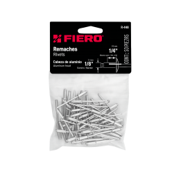 Remaches de Aluminio FIERO Bolsa con 50 Piezas