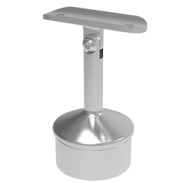 Soporte de Pasamanos Base Móvil 75mm para Tubo de 50.8mm - Herralum